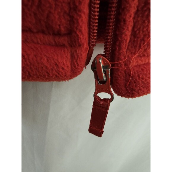 Skylar Full Zip Fleece Jacket Women's Size Large Red Cozy Sherpa Style - Picture 7 of 7